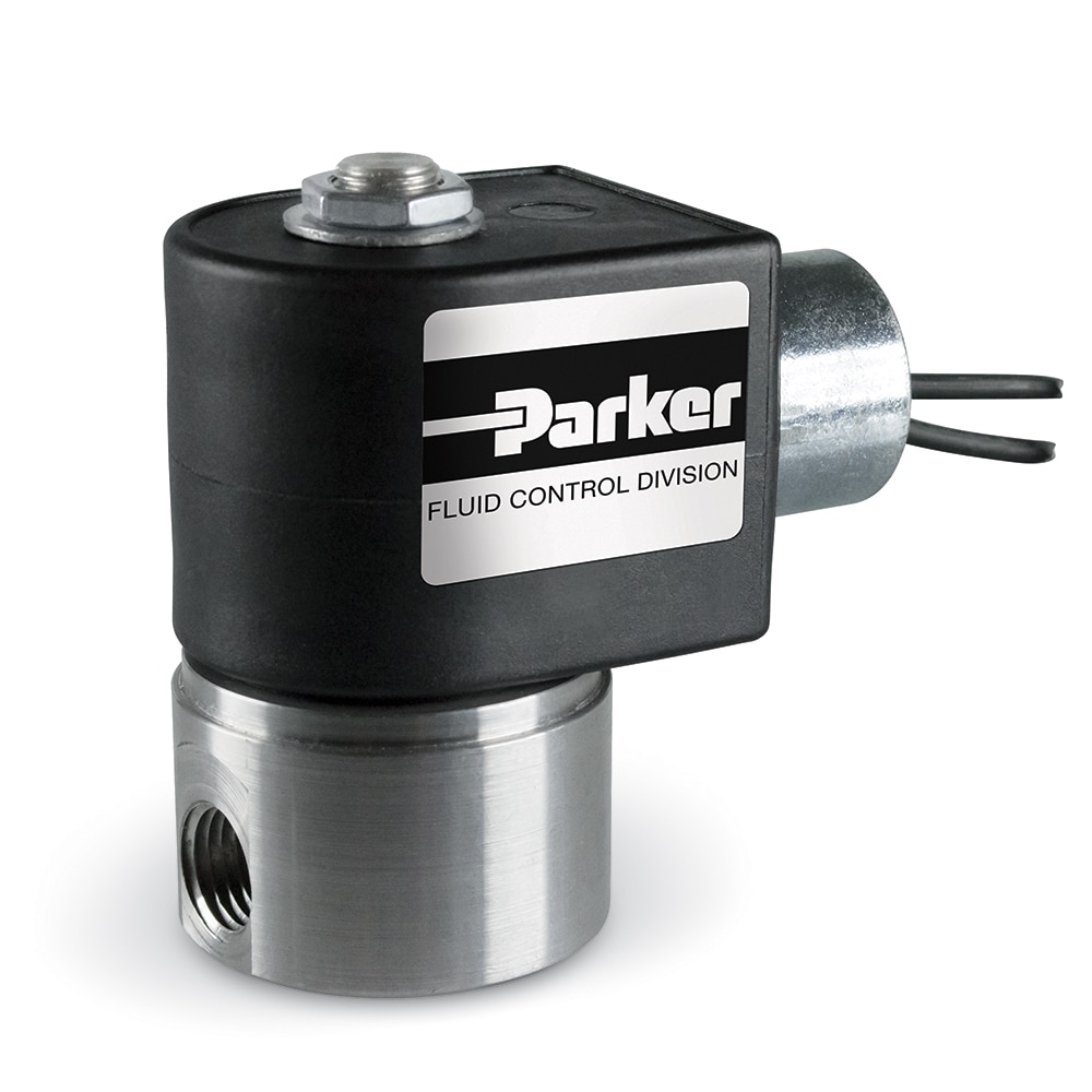 Parker 2-Way Normally Closed, 1-1/4″ NPT Solenoid Valve