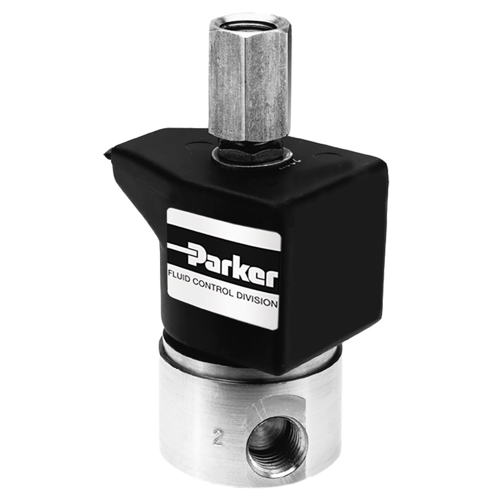 Parker 3-Way Normally Closed, 1/4″ Solenoid Valve