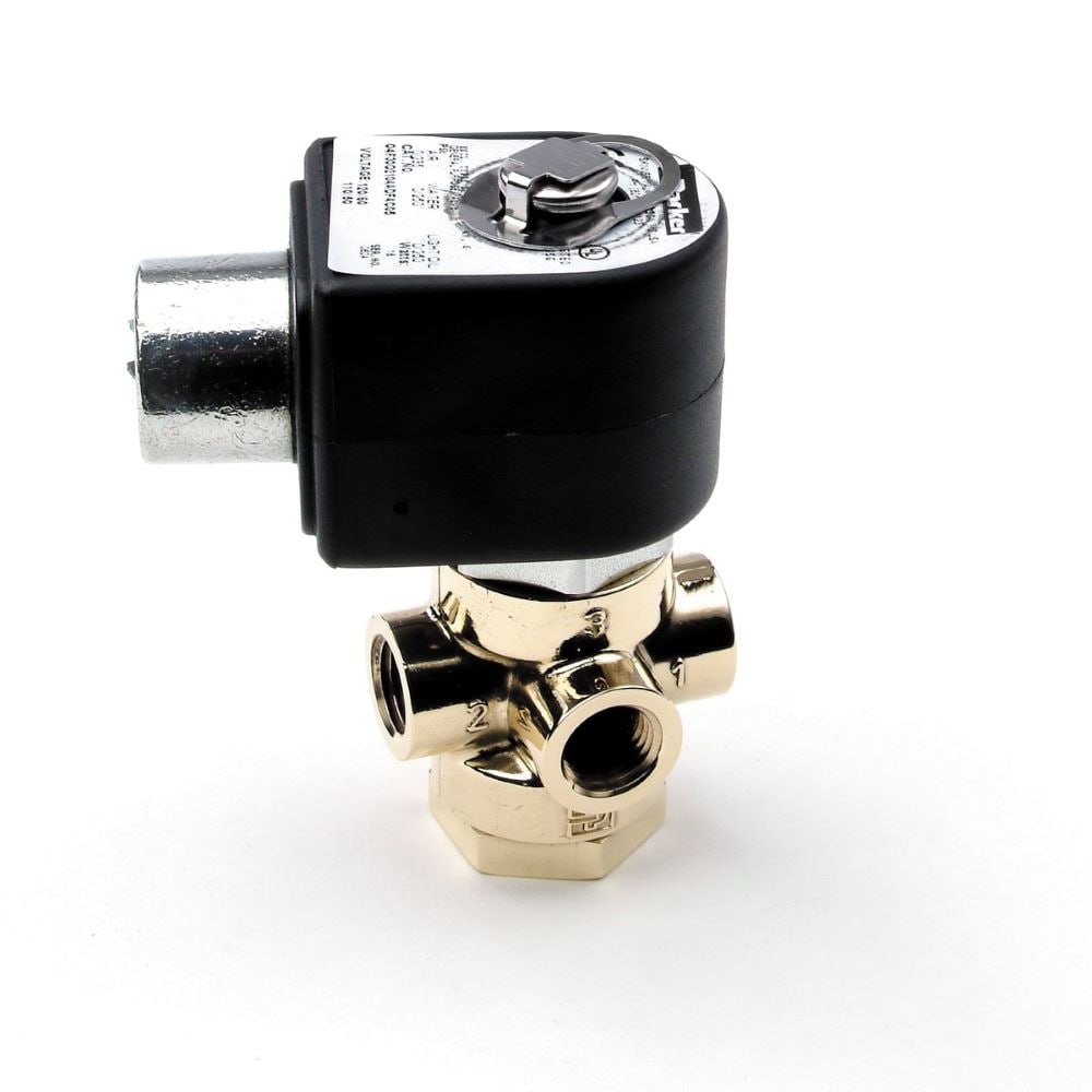 Parker 3-Way Normally Open, 1/4″ Solenoid Valve